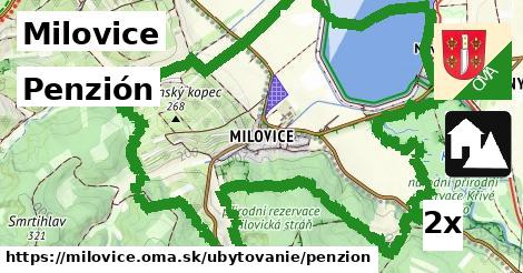 Penzión, Milovice