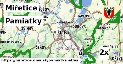 pamiatky v Miřetice