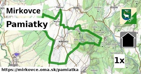 pamiatky v Mirkovce