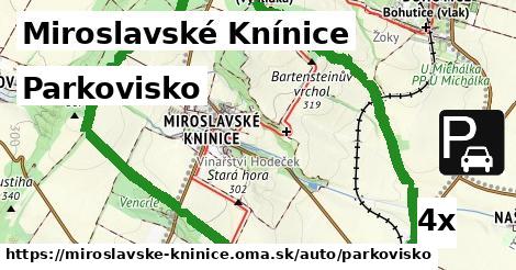 Parkovisko, Miroslavské Knínice