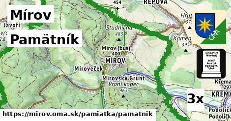 Pamätník, Mírov