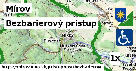Bezbarierový prístup, Mírov
