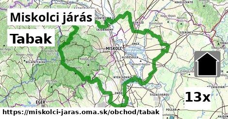 Tabak, Miskolci járás