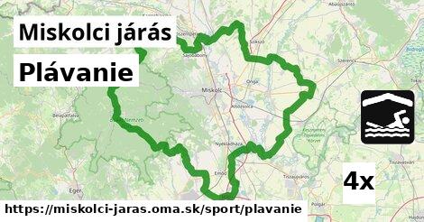 Plávanie, Miskolci járás