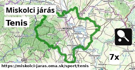 Tenis, Miskolci járás