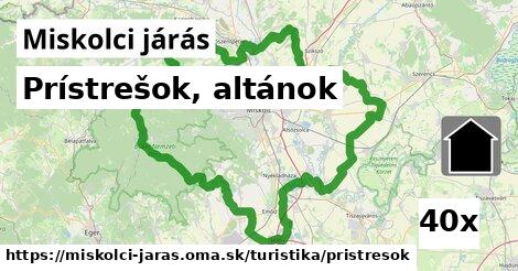 Prístrešok, altánok, Miskolci járás