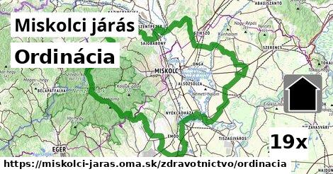 Ordinácia, Miskolci járás