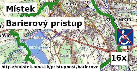 barierový prístup v Místek