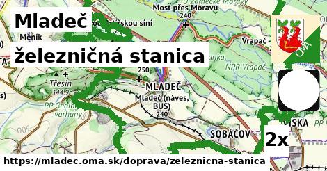 železničná stanica, Mladeč