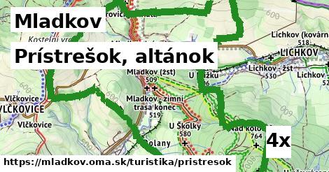 Prístrešok, altánok, Mladkov