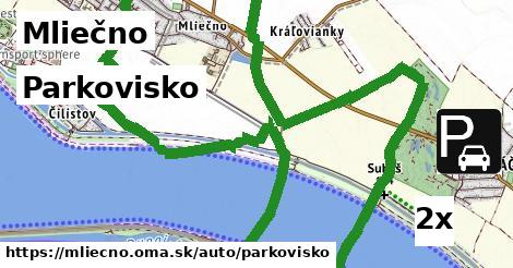 Parkovisko, Mliečno