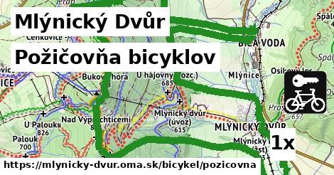 požičovňa bicyklov v Mlýnický Dvůr