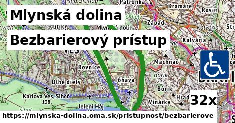 Bezbarierový prístup, Mlynská dolina