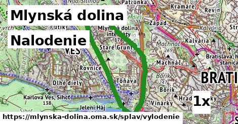 nalodenie v Mlynská dolina