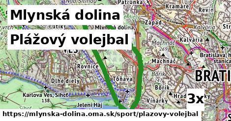 plážový volejbal v Mlynská dolina