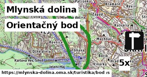 Orientačný bod, Mlynská dolina