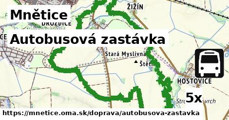 Autobusová zastávka, Mnětice