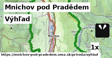 výhľad v Mnichov pod Pradědem