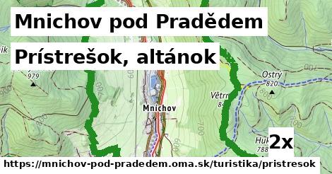 prístrešok, altánok v Mnichov pod Pradědem