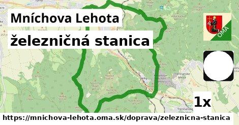 železničná stanica, Mníchova Lehota