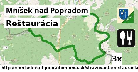 Reštaurácia, Mníšek nad Popradom