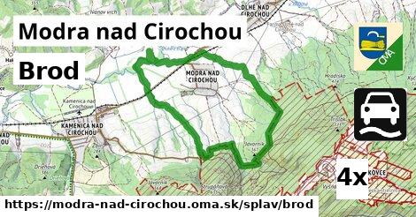 Brod, Modra nad Cirochou