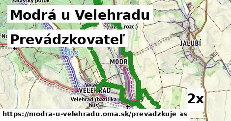 prevádzkovateľ v Modrá u Velehradu