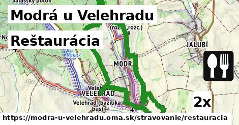 Reštaurácia, Modrá u Velehradu