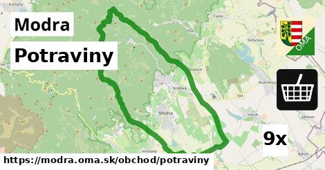 Potraviny, Modra