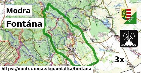 Fontána, Modra