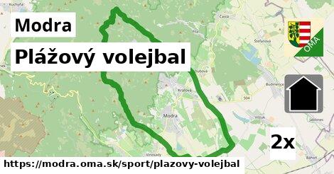 Plážový volejbal, Modra