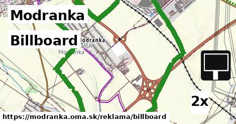 Billboard, Modranka