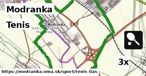 Tenis, Modranka