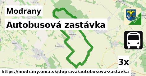 Autobusová zastávka, Modrany