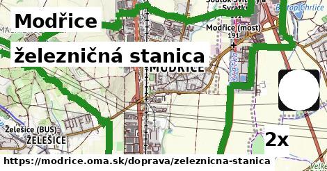 železničná stanica, Modřice