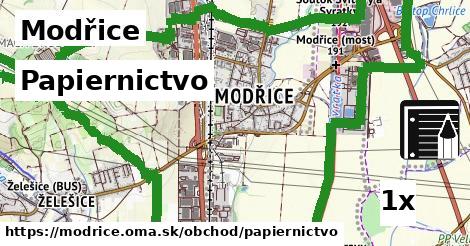 Papiernictvo, Modřice