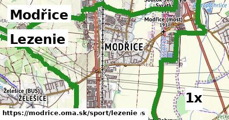 Lezenie, Modřice