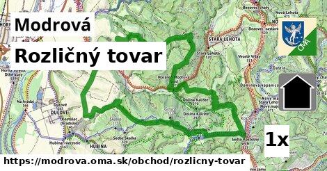 Rozličný tovar, Modrová