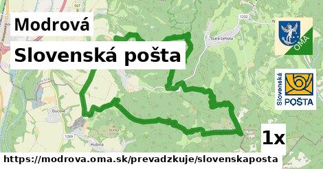 Slovenská pošta, Modrová