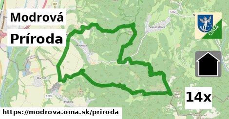 príroda v Modrová