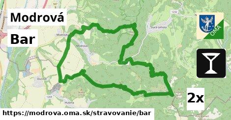 Bar, Modrová