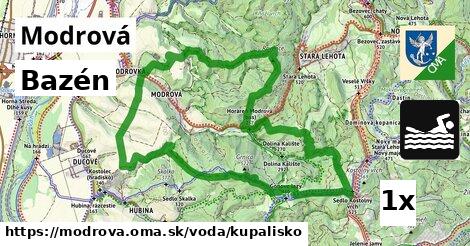 bazén v Modrová