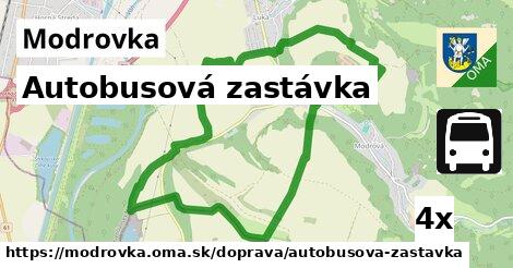 Autobusová zastávka, Modrovka