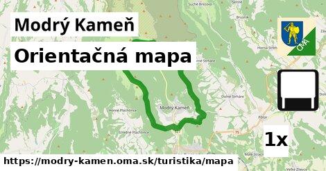 Orientačná mapa, Modrý Kameň