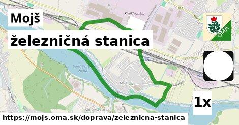 železničná stanica, Mojš