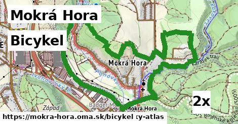 bicykel v Mokrá Hora