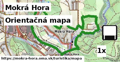 Orientačná mapa, Mokrá Hora