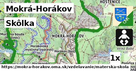 Skôlka, Mokrá-Horákov