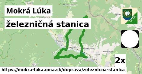 železničná stanica, Mokrá Lúka