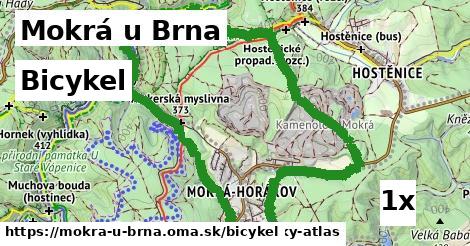 bicykel v Mokrá u Brna